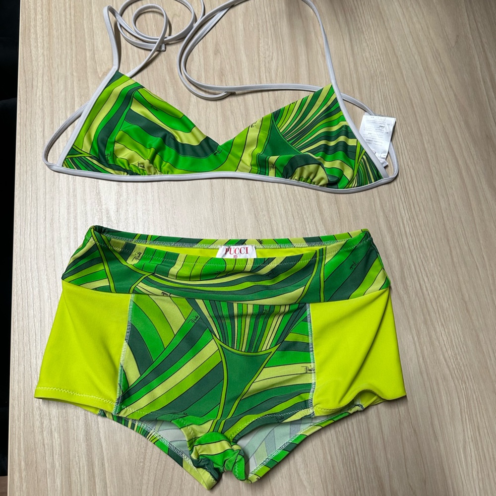 Pucci Iride print bathing suit